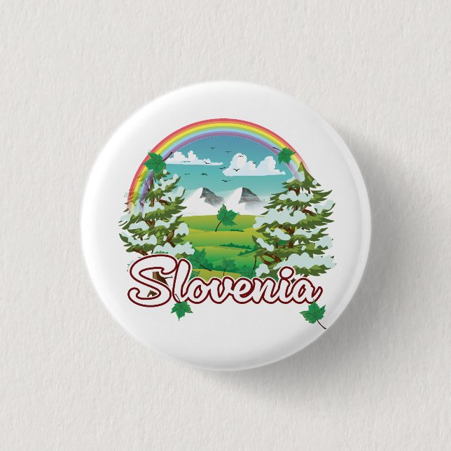 Slovenien Travel logotyp Knapp (Framsida)
