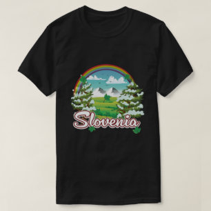 Slovenien Travel logotyp T Shirt