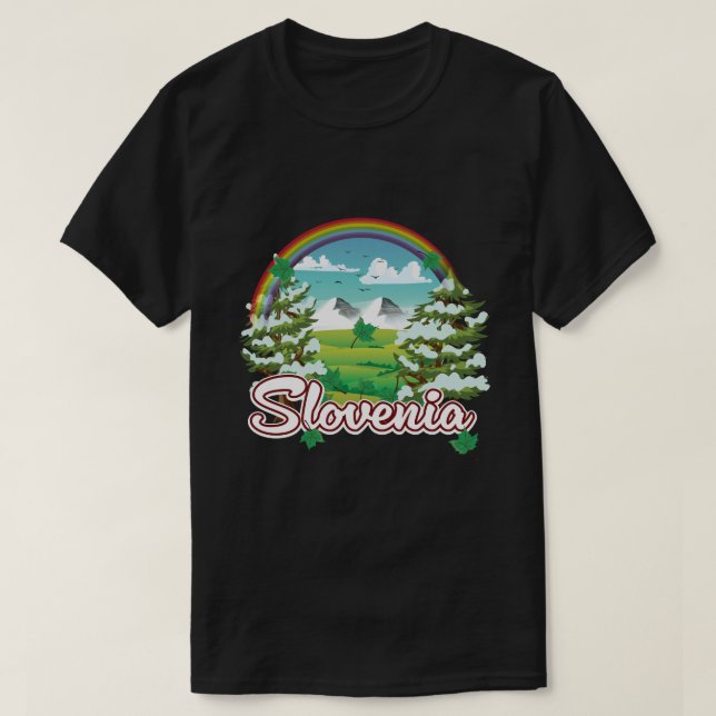 Slovenien Travel logotyp T Shirt (Design framsida)
