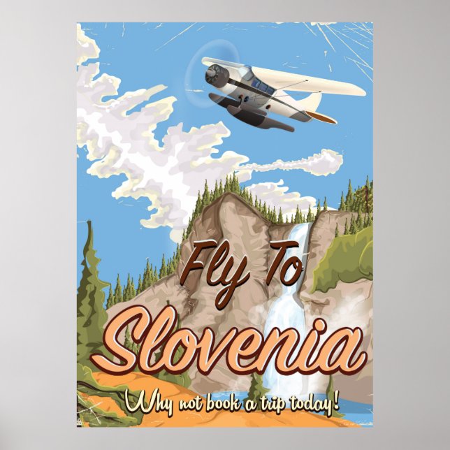 Slovenien Vintage resemotiv Poster (Framsidan)