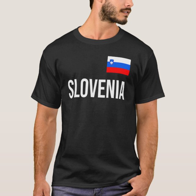 Slovenien Women Manar Kids Slovenska Flagga Souven T Shirt (Framsida)