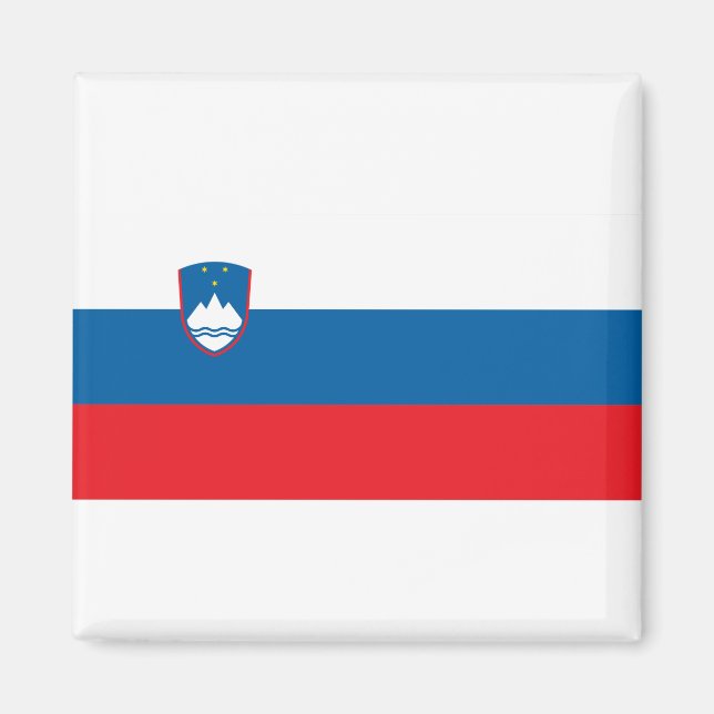 Slovenija - Slovenien Flagga Magnet (Framsidan)