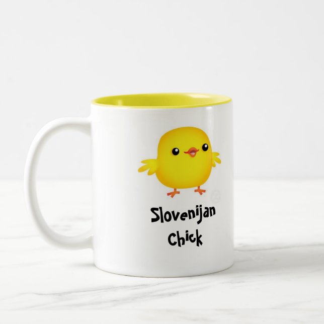 Slovenijan chickmugg Två-Tonad mugg (Vänster)