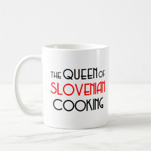 slovenisk kokdrottning kaffemugg