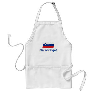 Slovensk Na-zdravje! (Till ditt vård-!) Förkläde