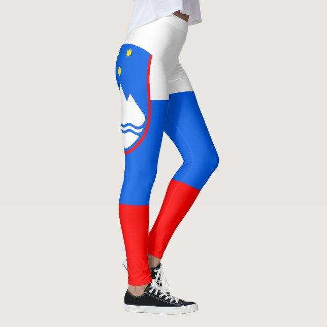 Slovenska Flagga Leggings (Höger)