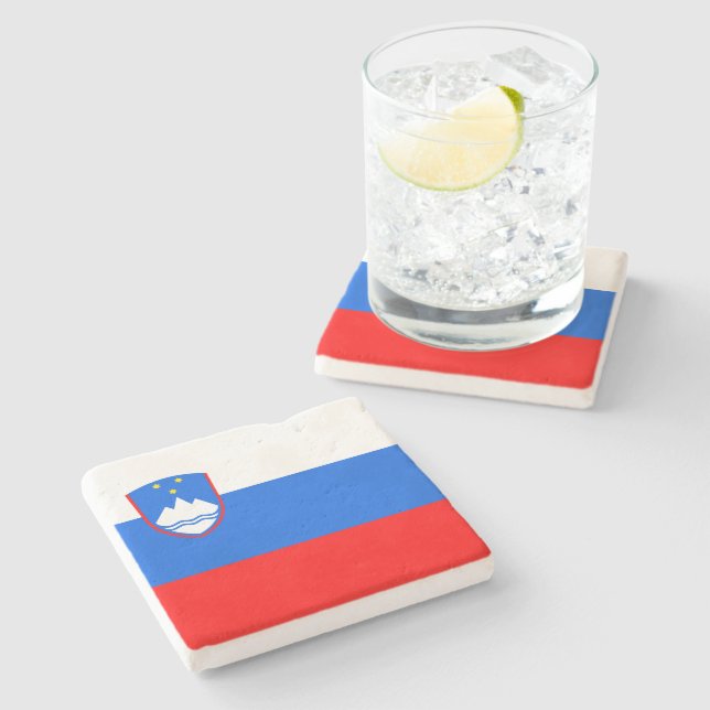 Slovenska Flagga Stenunderlägg (Sidan)