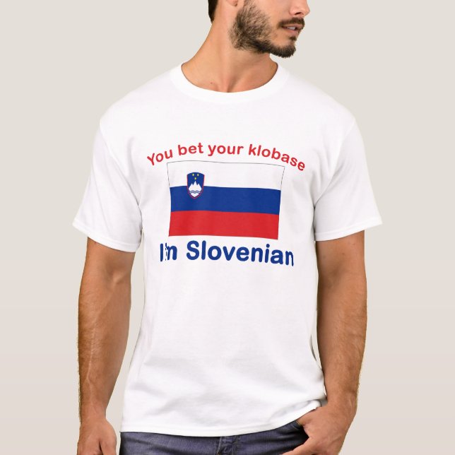 Slovenska Klobase Tee Shirt (Framsida)