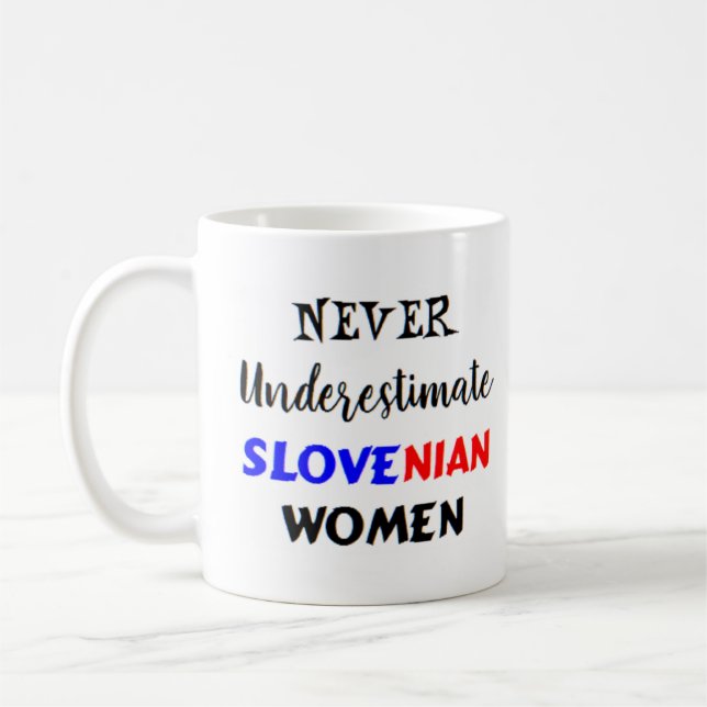 slovenska kvinnor kaffemugg (Vänster)
