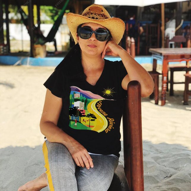 Slovenska Rivieran Kust Gul Sol Resa T Shirt (Skapare uppladdad)