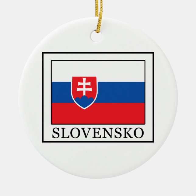 Slovensko Julgransprydnad Keramik (Framsidan)