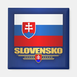 Slovensko (Slovakien) Flagga Magnet