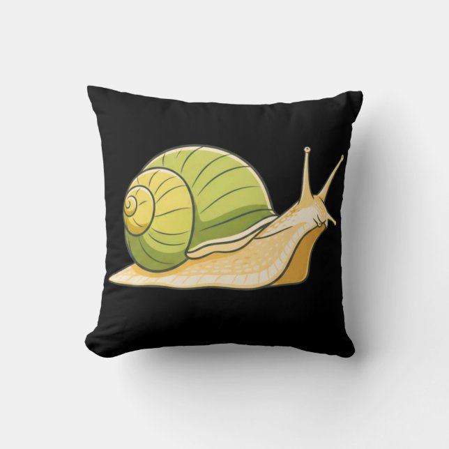 Slow and Steady Snail-Calm Everyday Comfort Décor Kudde (Framsida)
