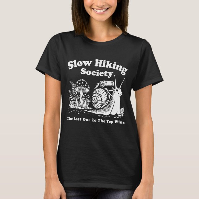 Slow Hiking Society T Shirt (Framsida)