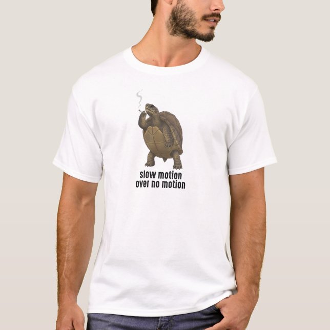 Slow Motion Över Ingen Rörelse - Chill Sköldpadda  T Shirt (Framsida)