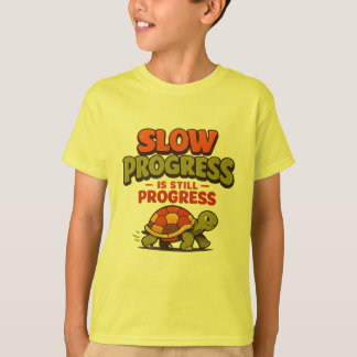 Slow Progress Is Still Progress Turtle Motivation T Shirt