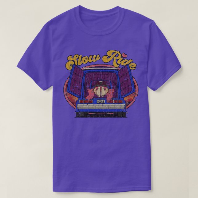 Slow Ride Boogie Van 1975 T Shirt (Design framsida)
