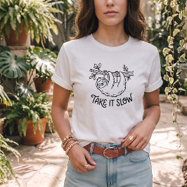 Slow Sloth Självomsorg Tröja Unisex Grafisk Kläder