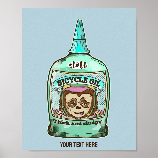 Slow Slow cykelolja Poster (Framsidan)