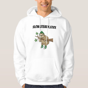 Slow.Steady.Cool T-Shirt-Lugn karaktär söt tecknad Hoodie