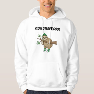 Slow.Steady.Cool T-Shirt-Lugn karaktär söt tecknad Hoodie
