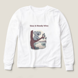 **"Slow & Steady Wins – Motivational Cute Koala "* T Shirt