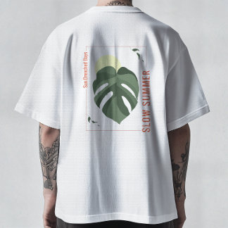 Slow Summer Monstera Specimen T Shirt