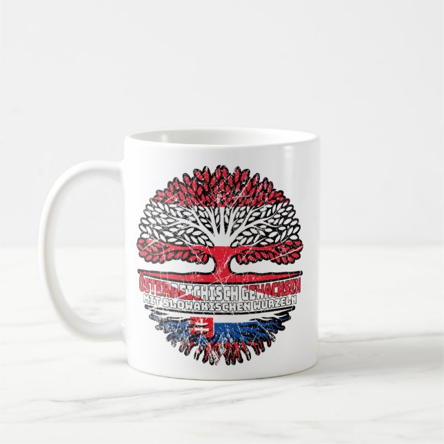 slowakei slowak Österreichisch Österreich Baum Kaffemugg (Vänster)