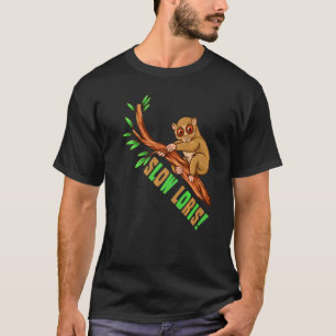 Slowloris Slow Loris Plumbloris Primat Monkey Ape T Shirt