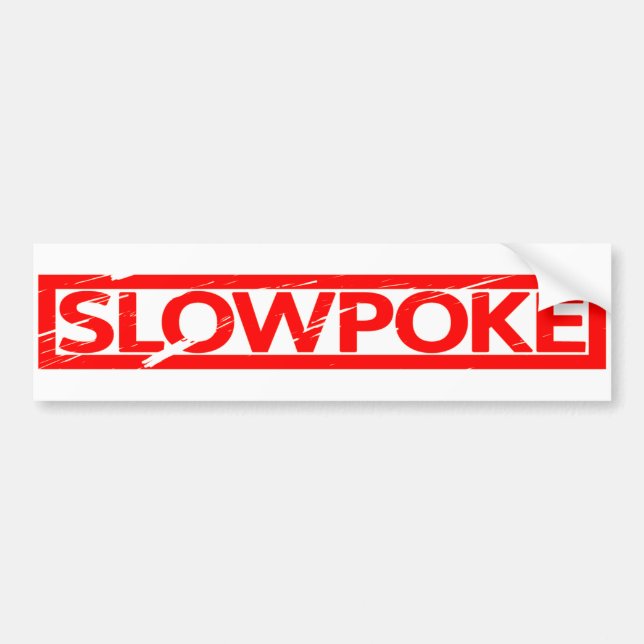 Slowpoke Frimärke Bildekal (Framsidan)