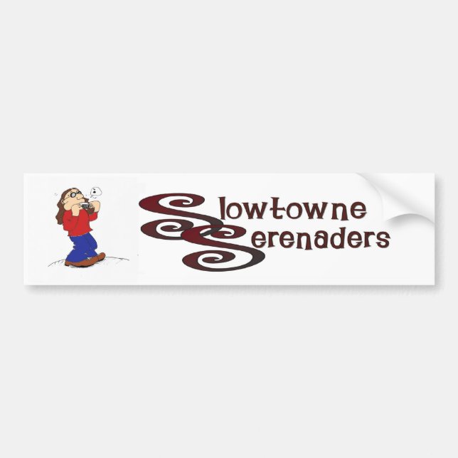 Slowtowne Serenader Bumper Sticker Bildekal (Framsidan)