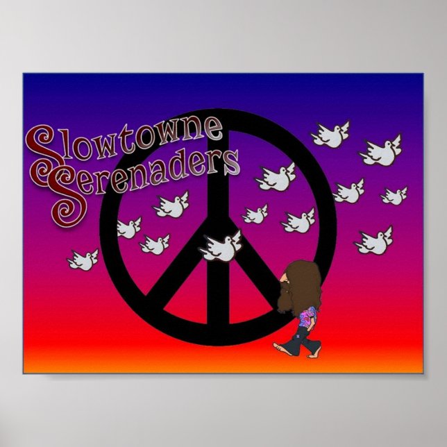 Slowtowne Serenaders Peace Poster (Framsidan)