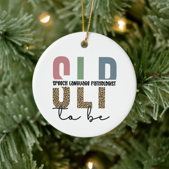 SLP att bli - framtida patologpresenter för Tal Julgransprydnad Keramik (Träd)