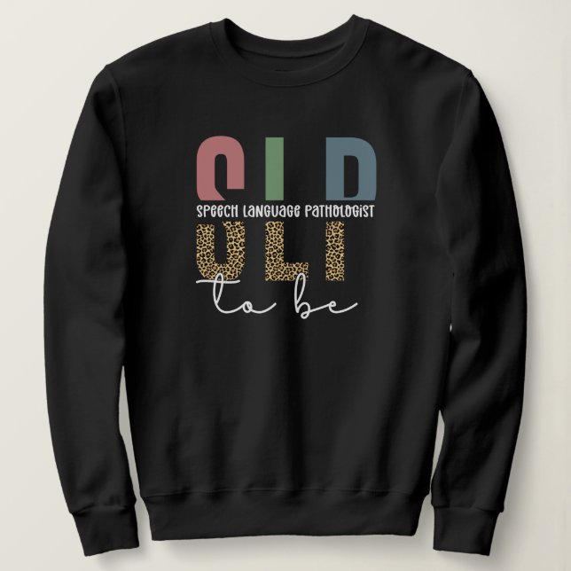 SLP att bli - framtida patologpresenter för Tal T Shirt (Design framsida)