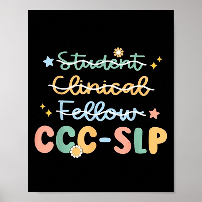 Slp , Ccc Slp , Speech Pathologist Graduation , Ne Poster (Framsidan)