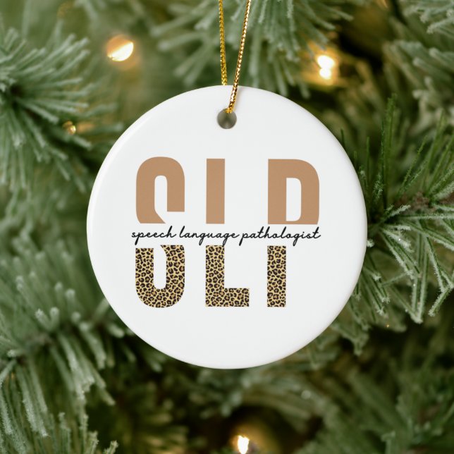 SLP cheetah skriver ut patologpresenten för Tal Julgransprydnad Keramik (Träd)