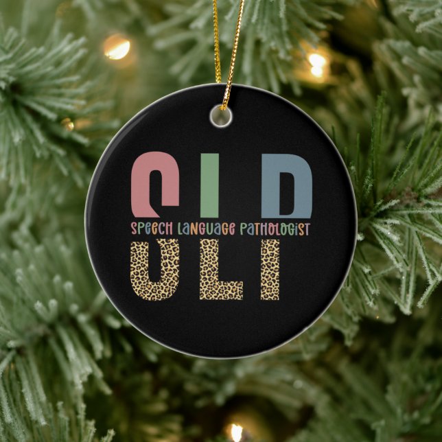 SLP cheetah skriver ut patologpresenten för Tal Julgransprydnad Keramik (Träd)