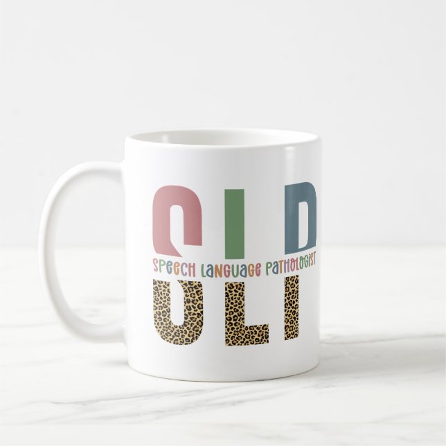SLP cheetah skriver ut patologpresenten för Tal Kaffemugg (Vänster)