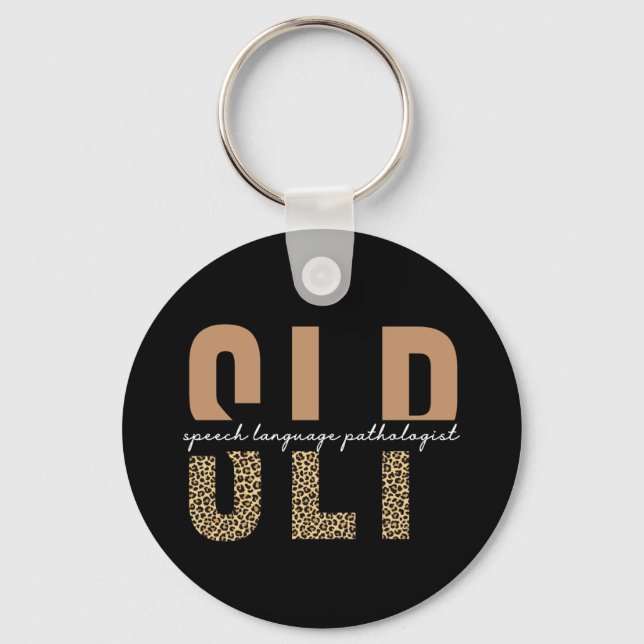 SLP cheetah skriver ut patologpresenten för Tal Nyckelring (Framsida)