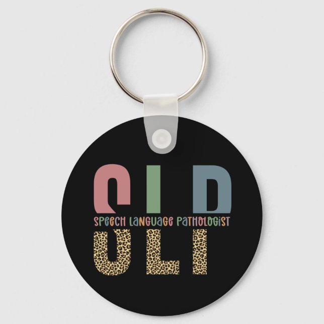 SLP cheetah skriver ut patologpresenten för Tal Nyckelring (Framsida)