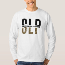 SLP cheetah skriver ut patologpresenten för Tal T Shirt