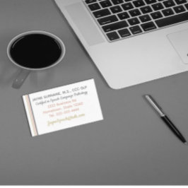 SLP-kort! Affärskort vid tal-behandling Visitkort