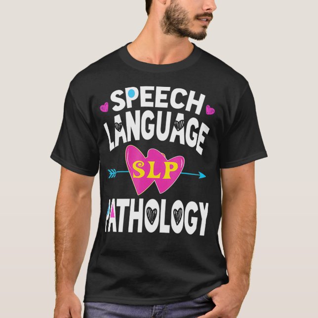 SLP:s Tal språkpatologer Tal Väg T Shirt (Framsida)