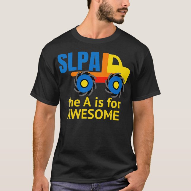 SLP, SpeechLanguagePatholog, SpeechTherapist, S T Shirt (Framsida)