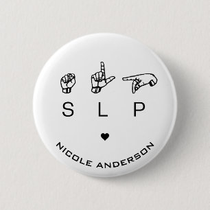 SLP Tal språkpatolog ASL Knapp