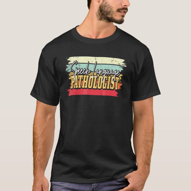 SLP Tal Språkpatolog Logopedi Det T Shirt (Framsida)