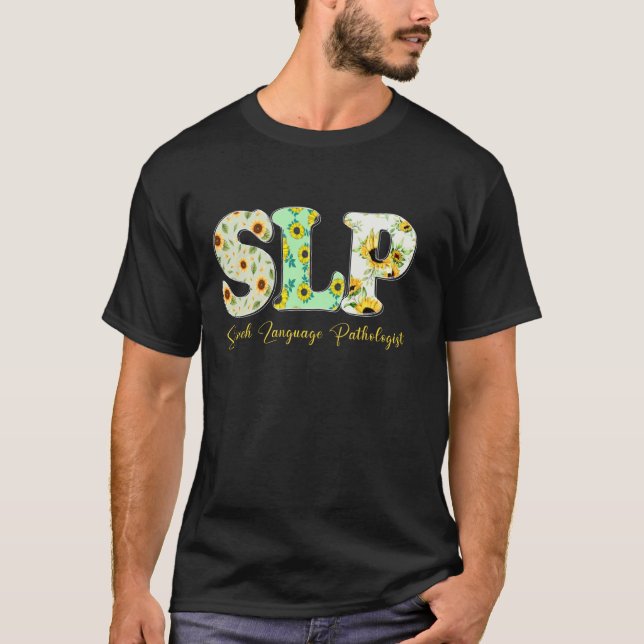 SLP Tal Språkpatolog Logopedi Sol T Shirt (Framsida)