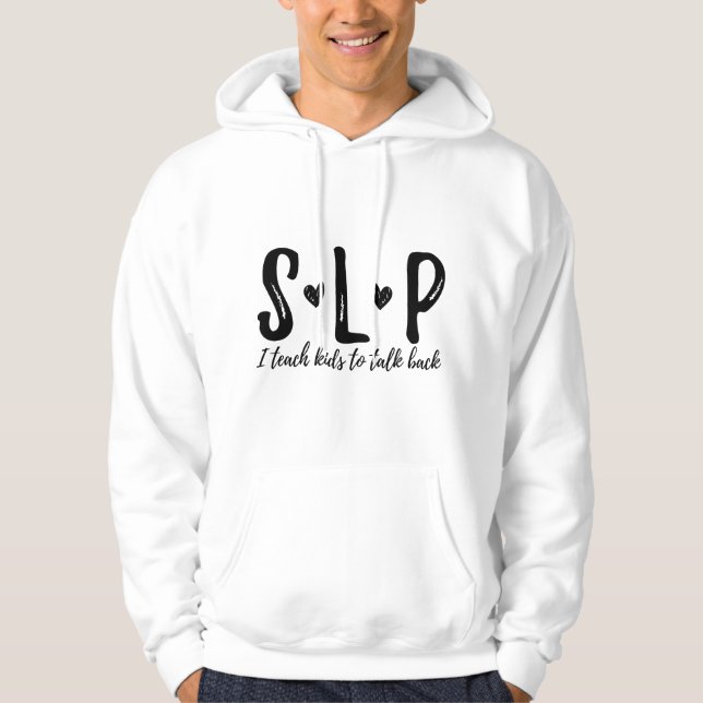 SLP Talterapeut Logoped Lärare Hoodie (Framsida)