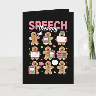SLP talterapi pepparkaksgingerbread jul xmas Kort
