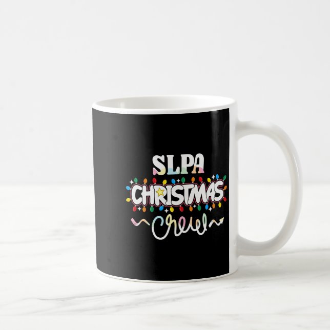 Slpa Christmas Crew Speech Pathology Istant Xma  Kaffemugg (Höger)
